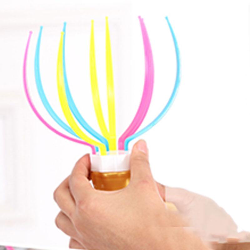 Colorful Scalp Massage Therapy