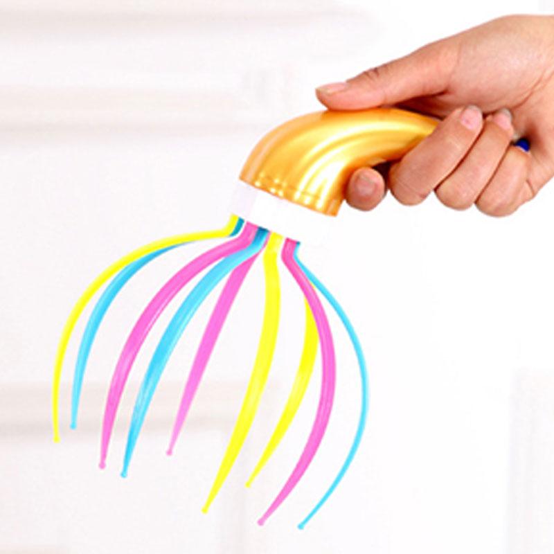 Colorful Scalp Massage Therapy