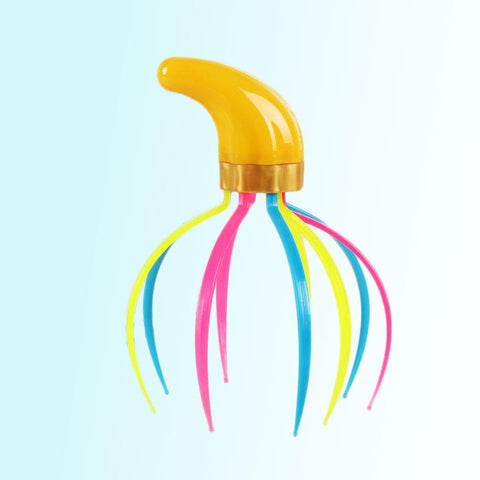 Colorful Scalp Massage Therapy